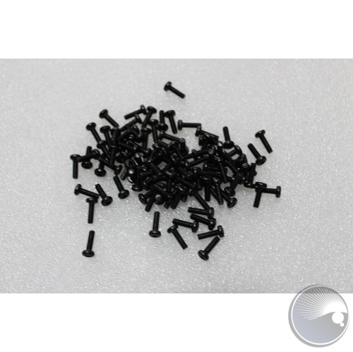 Fixings Bolt M3x10mm Pozi Pan Steel Black