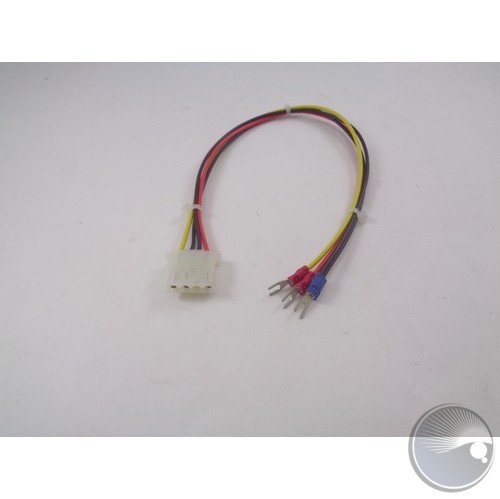 Cable Assembly 250mm 2way 5.08mmPitch Pinrex Socket to M3 Fork Terminals