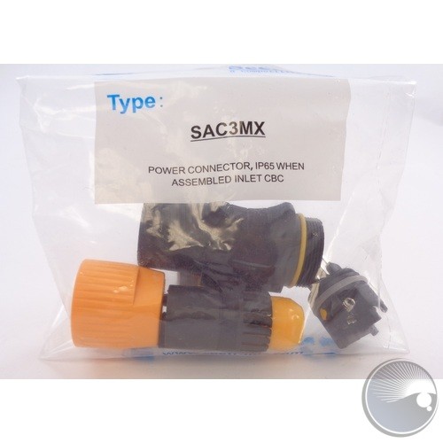 Power connector, IP65 when assembled inlet CBC