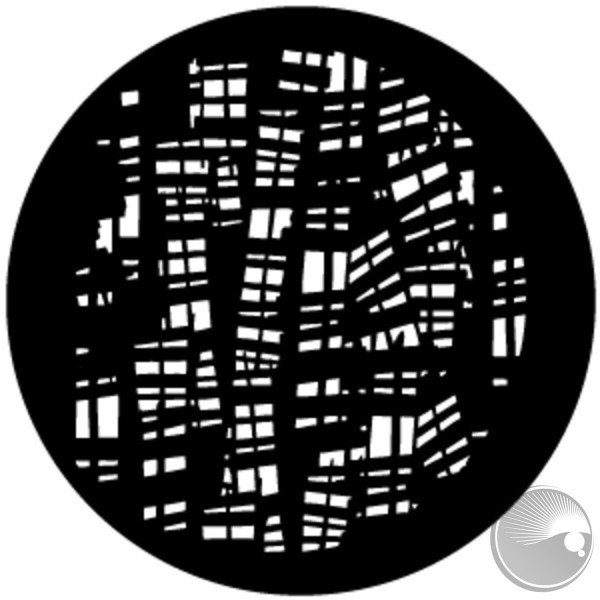PL Gobo "Miscellanous BreakUp 11", E-Size, schwarz/weiß