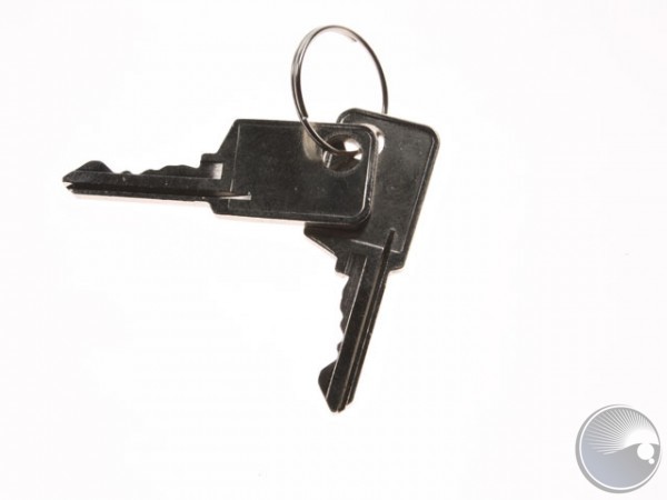 Two Security keys, RGB Laser Rev A and B