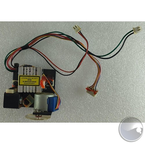 Assembled laser with the laser Mounting Plate(red & green laser)Red and Green laser. Assembled laser with the laser Mounting Plate(red & green laser)Red and Green laser.