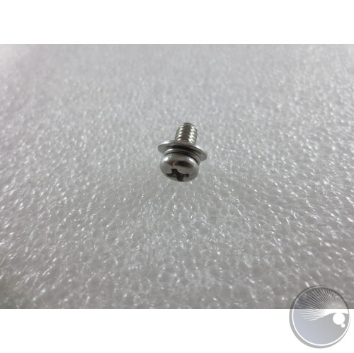 Screw small stainless steel with 2 washers attached phillip head Screw small stainless steel with 2 washers attached phillip head