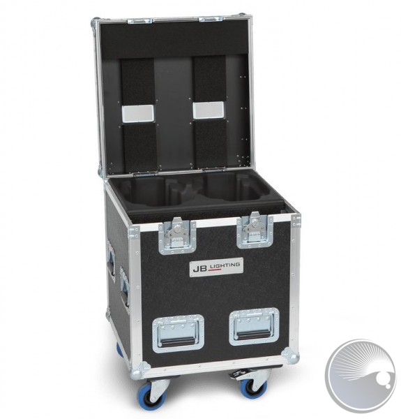 2-fach Flightcase für Varyscan P4/P7 von Amptown mit Sip-Einsatz