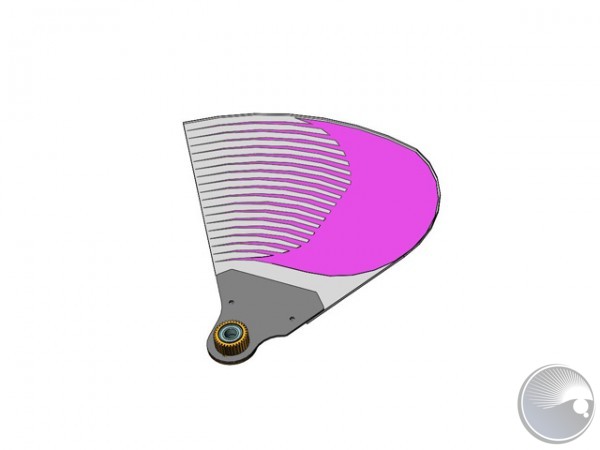 Magenta B Flag w. Toothwheel