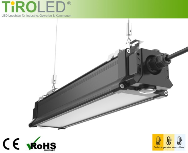 200 Watt LED Hochregalleuchte | 100 cm | max. 28000 lm | einstellbare Leistung | einstellbare Farbte