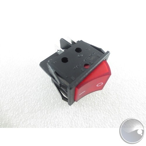 ON/OFF RED POWER ROCKER SWITCH