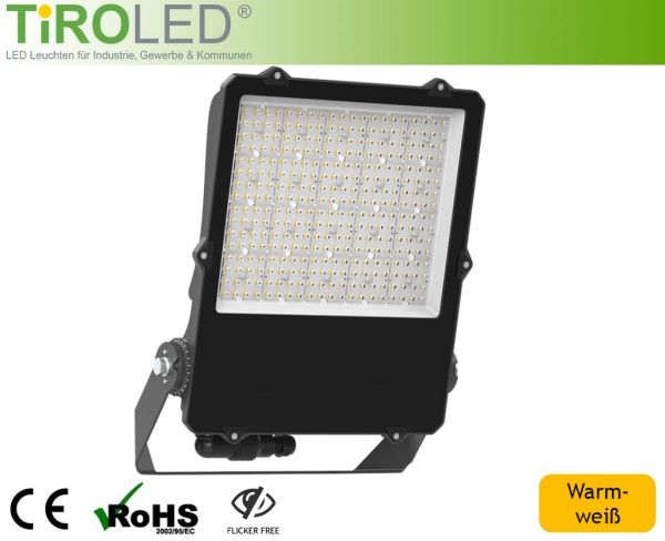 200 Watt LED Strahler | 25000 lm | warmweiß - 2700 K | IP66 | mit externer Anschlussbox | "Insect-Fr