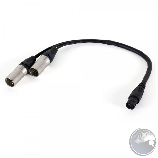 Martin Power + Data Input Cable, XLR5 male + XLR4 male to BBD female, 025m