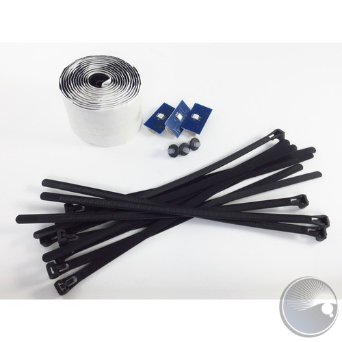 LED KIT (contains 3 RGB tri color led pcb, 3 plastic covers, 12 reusable zip ties and Velcro)
