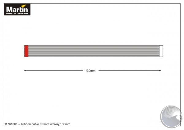 Martin Ribbon cable 0,5mm 40Way,130mm