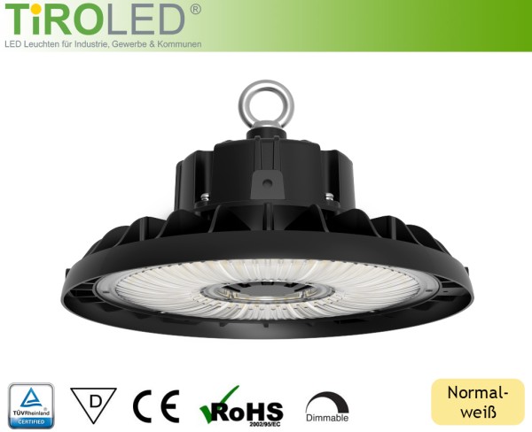 100 Watt LED Hallenleuchte | 1-10V dimmbar | 120° Abstrahlwinkel | 14000 lm | 4000 K | IP65 | "Neo"