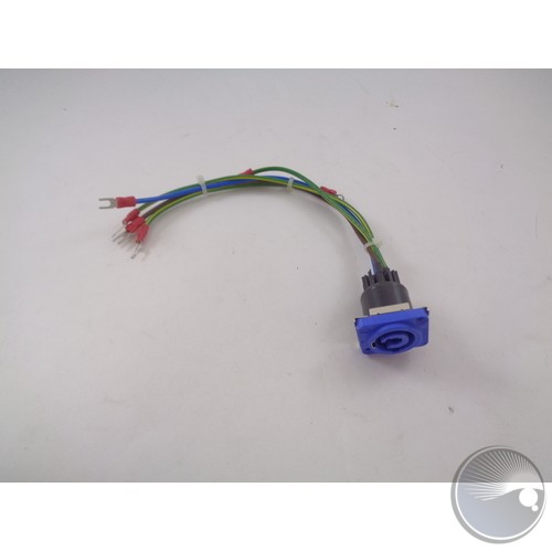 Cable Assembly 260mm Powercon to M3 Fork Terminals