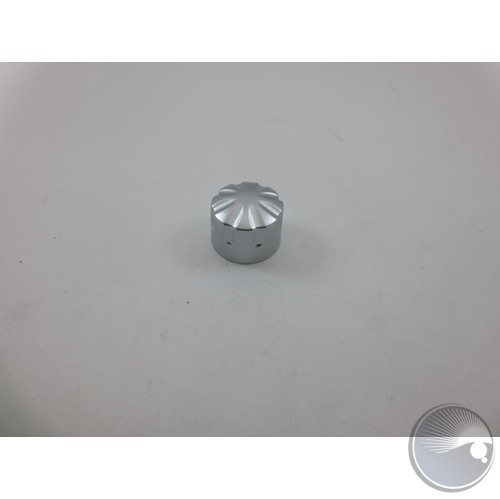 Plastic Moulding Fluted Knob 22mmØ Silver