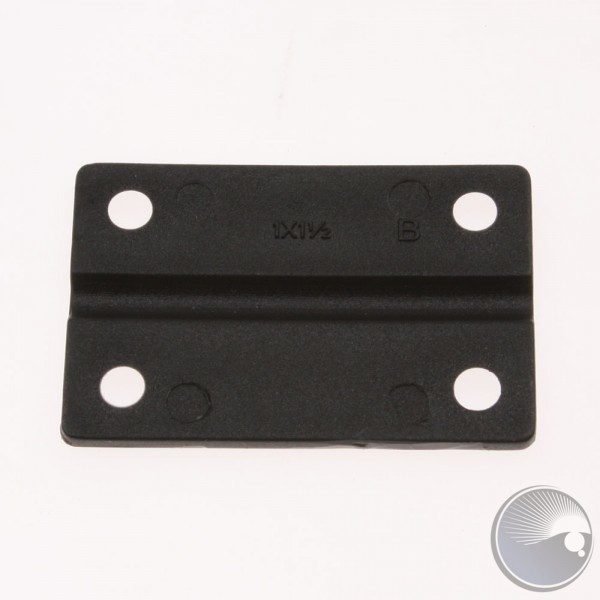 Martin Hinge, 38.1 x 25.4 blk plastic