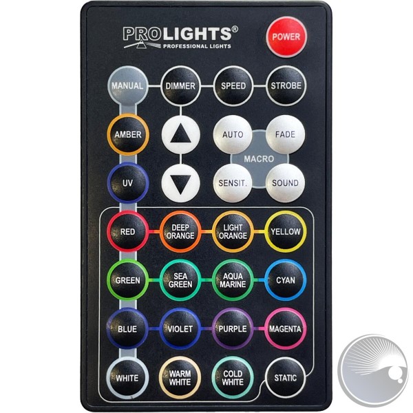 PL RGBWA IR Fernbedienung, für Smart BatPlusG2, EclSoft Tube, Smart Book, Tabled