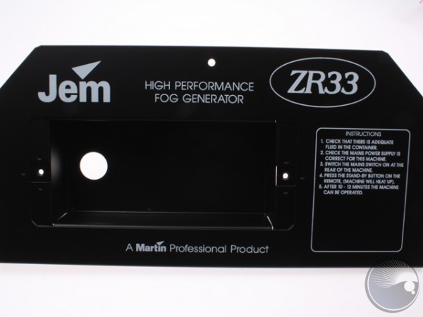 Panel rear ZR33 c/w screen p