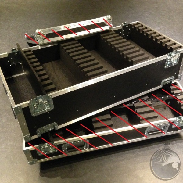 Martin Flightcase Erweiterung, für 10x VDO Sceptron 1000mm