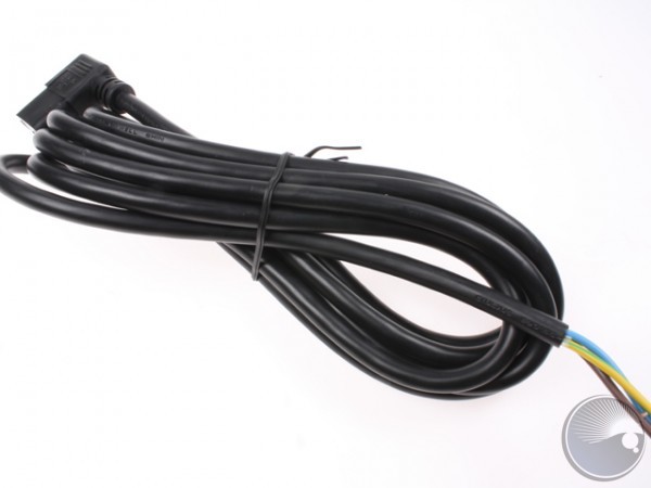 Mains cable I.E.C. angle,3 m