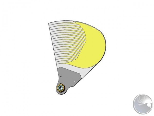 Yellow B Flag w. Toothwheel