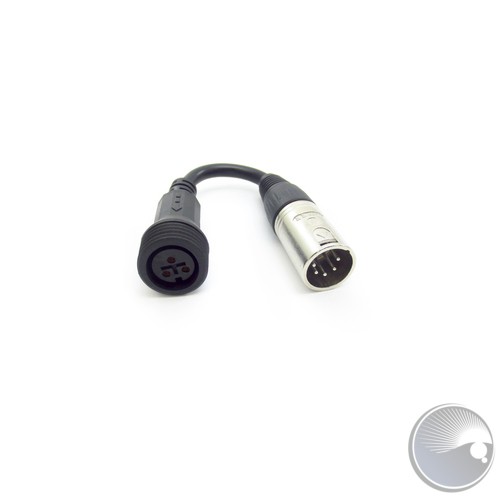 5-pin male (output) DMX-to-3-pin female IP adaptor