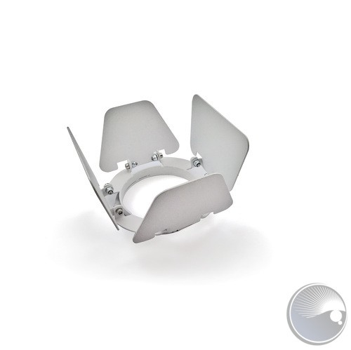 WHITE BARNDOOR ASSEMBLY