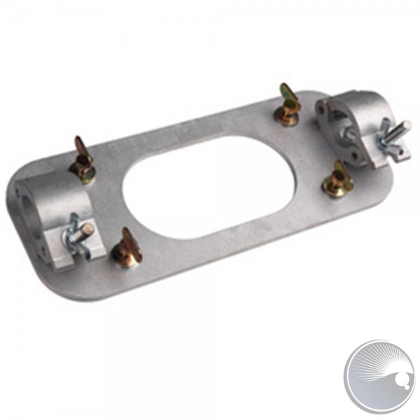 Swing-wing truss mounting plate