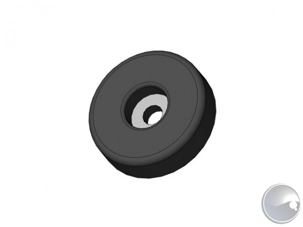 Martin Rubber foot 38x10mm, Black