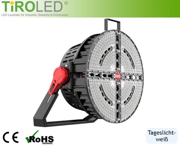 1000 Watt LED Sportplatz- und Industriestrahler | 150000 lm | tageslichtweiß - 5000 K | IP66 | IK10