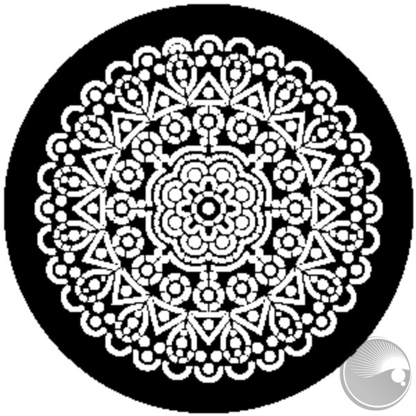 PL Gobo "Abstract Deco 2", E-Size, schwarz/weiß