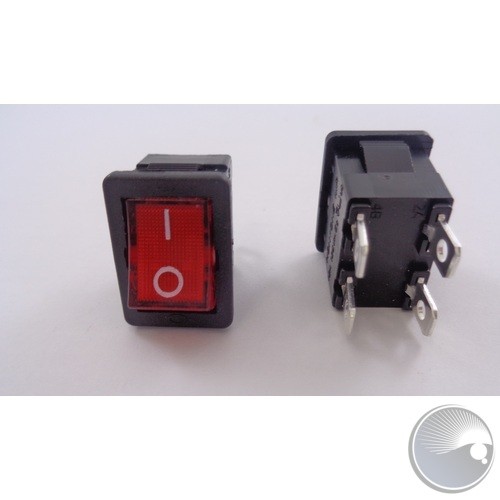 red rocker power switch